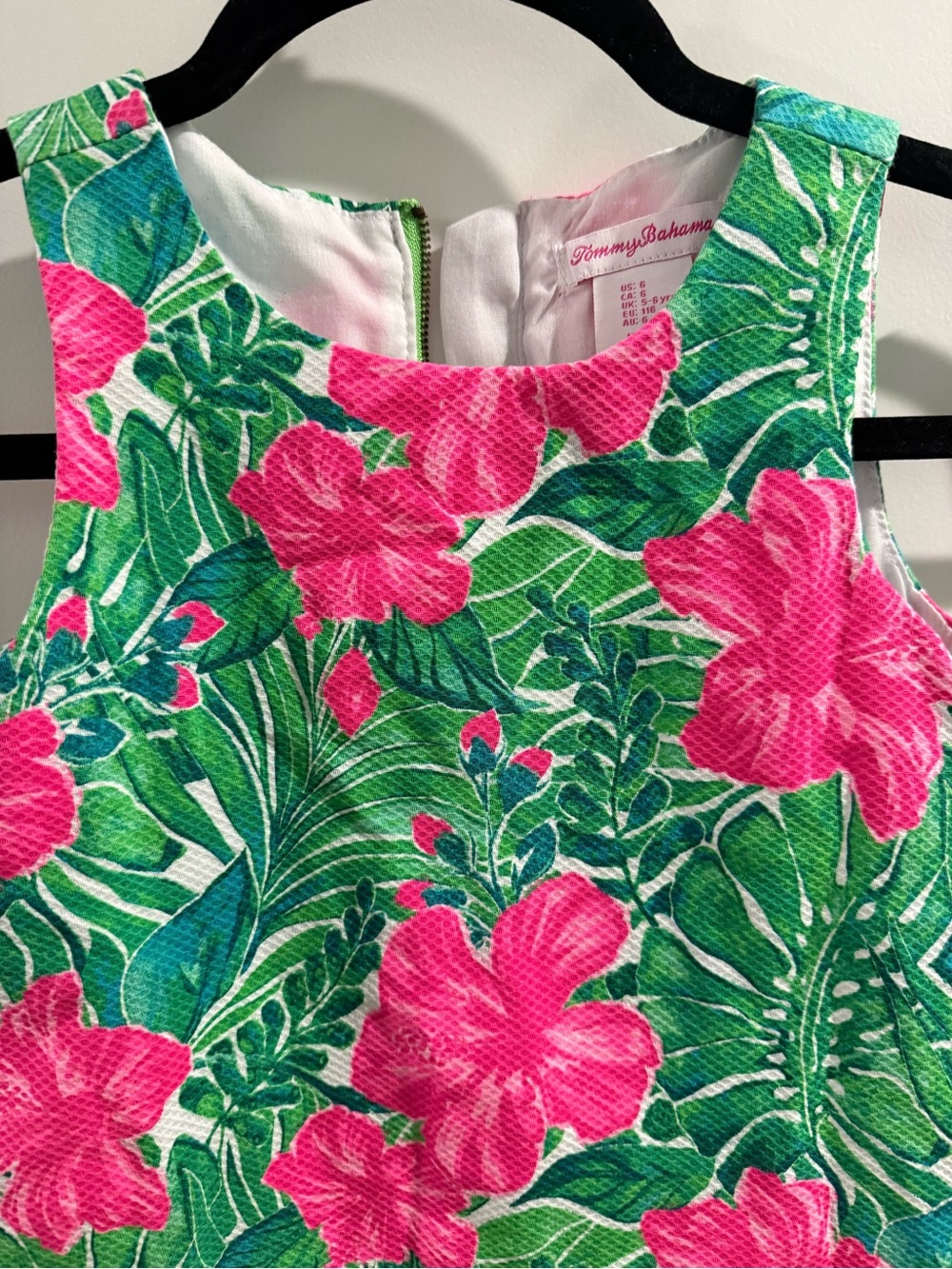Tommy Bahama Pink and Green Floral Kid Dress - Picture 2 of 7